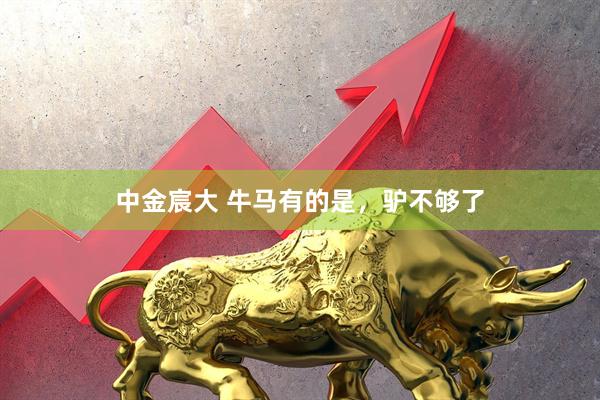 中金宸大 牛马有的是，驴不够了