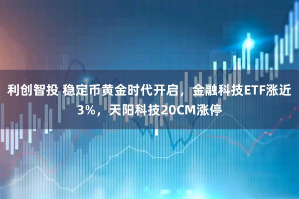 利创智投 稳定币黄金时代开启，金融科技ETF涨近3%，天阳科技20CM涨停