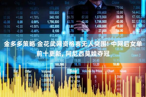 金多多策略 金花武网资格赛无人突围! 中网后女单前十更新, 阿尼西莫娃夺冠
