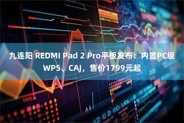九连阳 REDMI Pad 2 Pro平板发布：内置PC级WPS、CAJ，售价1799元起