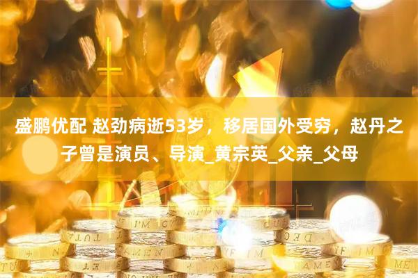 盛鹏优配 赵劲病逝53岁，移居国外受穷，赵丹之子曾是演员、导演_黄宗英_父亲_父母
